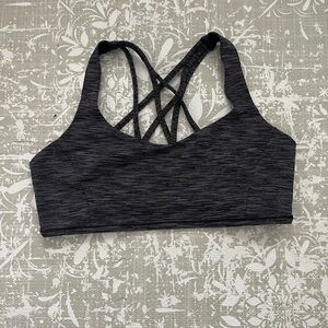 Lululemon Athletica Charcoal Strappy Sports Bra